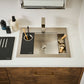 Ruvati 21" x 17" Brenna Workstation Bathroom Sink Topmount - RVH5521ST