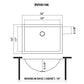 Ruvati 16" x 13" Ariaso Arc Bowl Bathroom Sink Undermount - RVH6106