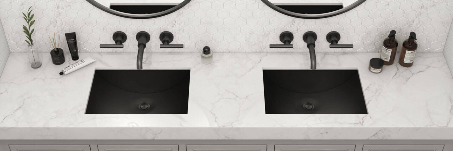 Ruvati 16" x 13" Ariaso Arc Bowl Bathroom Sink Undermount - RVH6106
