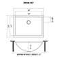 Ruvati 18" x 13" Ariaso Arc Bowl Bathroom Sink Undermount - RVH6107