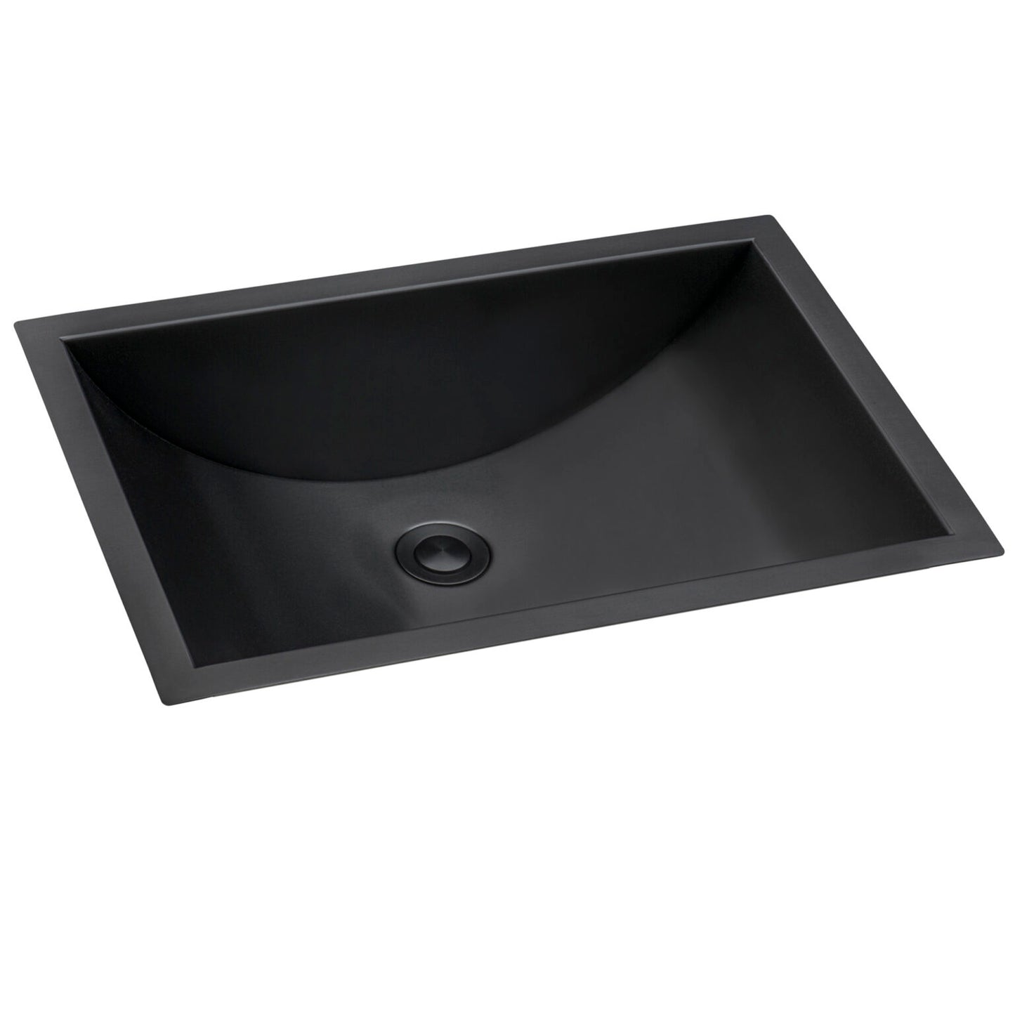 Ruvati 20" x 14" Ariaso Nano-PVD Arc Bowl Bathroom Sink Undermount - RVH6110