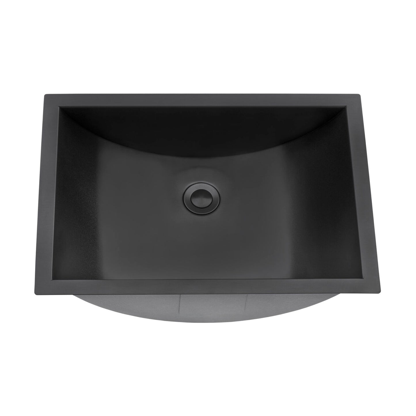 Ruvati 20" x 14" Ariaso Nano-PVD Arc Bowl Bathroom Sink Undermount - RVH6110