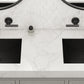 Ruvati 20" x 14" Ariaso Nano-PVD Arc Bowl Bathroom Sink Undermount - RVH6110