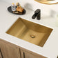 Ruvati 20" x 14" Ariaso Nano-PVD Arc Bowl Bathroom Sink Undermount - RVH6110