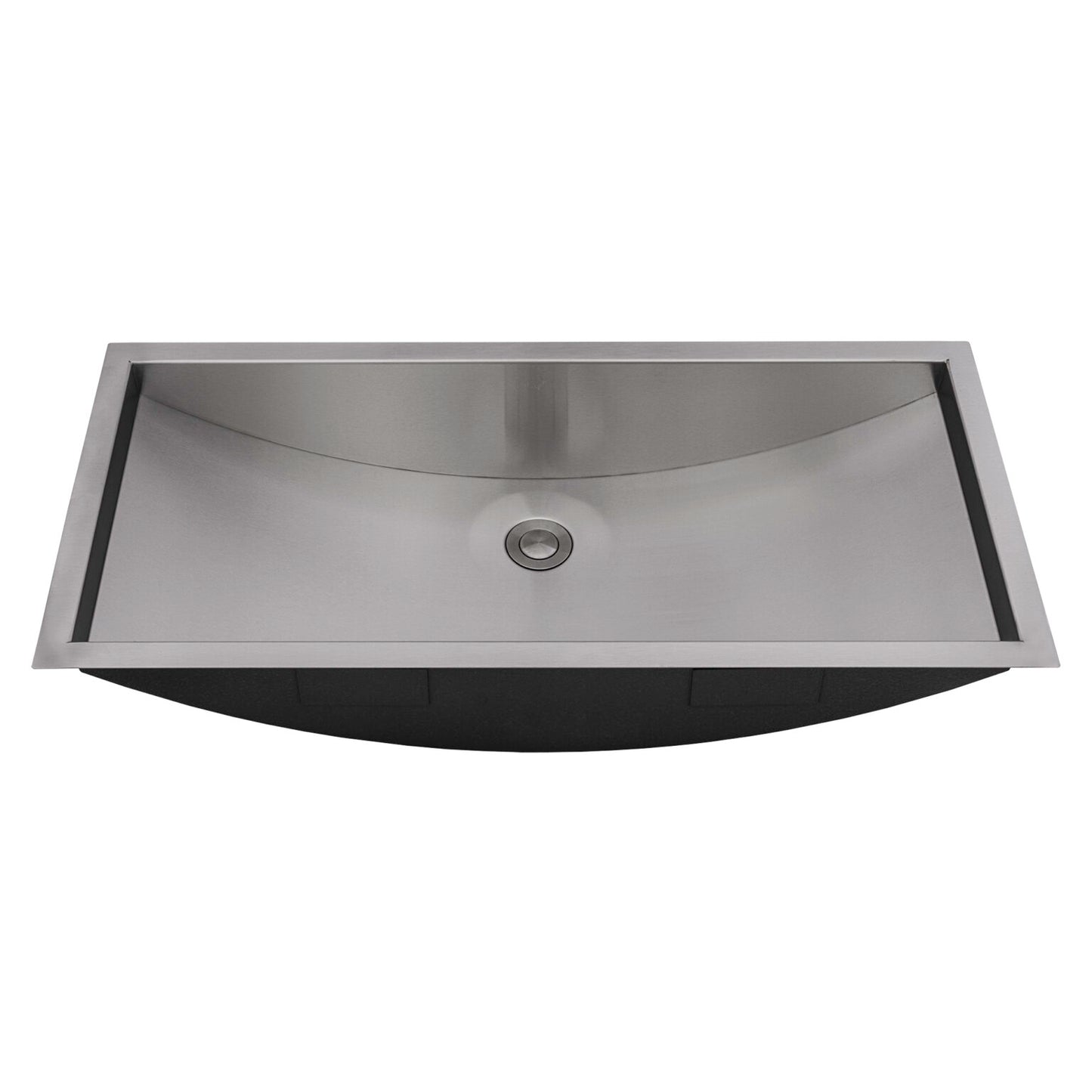 Ruvati 30" x 14" Ariaso Nano-PVD Arc Bowl Bathroom Sink Undermount - RVH6120