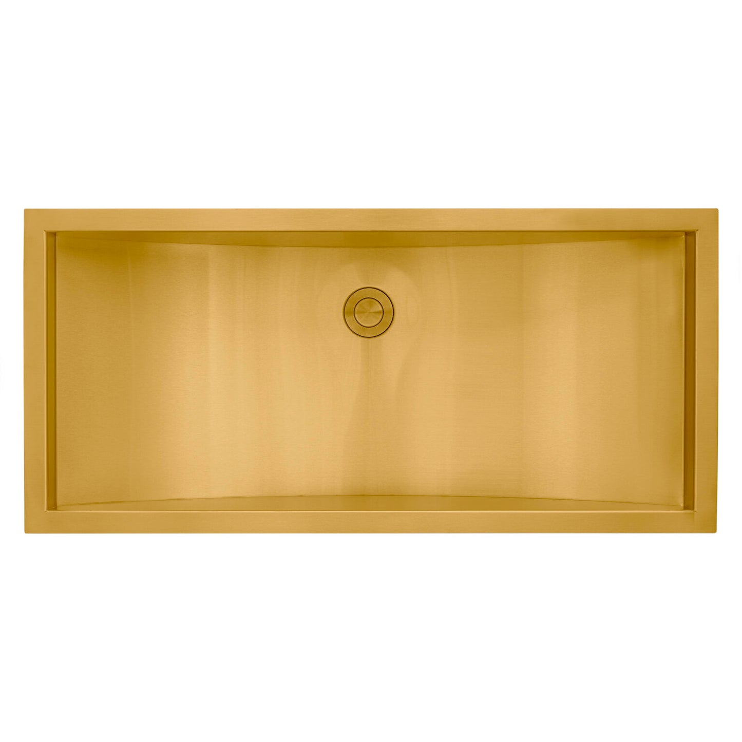 Ruvati 34" x 14" Ariaso Nano-PVD Arc Bowl Bathroom Sink Undermount - RVH6134