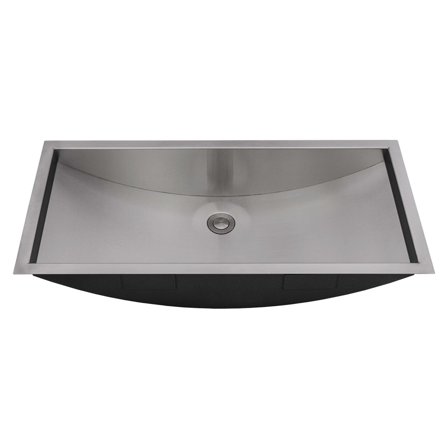 Ruvati 34" x 14" Ariaso Nano-PVD Arc Bowl Bathroom Sink Undermount - RVH6134