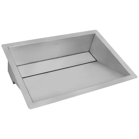 Ruvati 20" x 14" Ariaso Nano-PVD Ramp Bathroom Sink Undermount - RVH6140 in sleek gunmetal design.