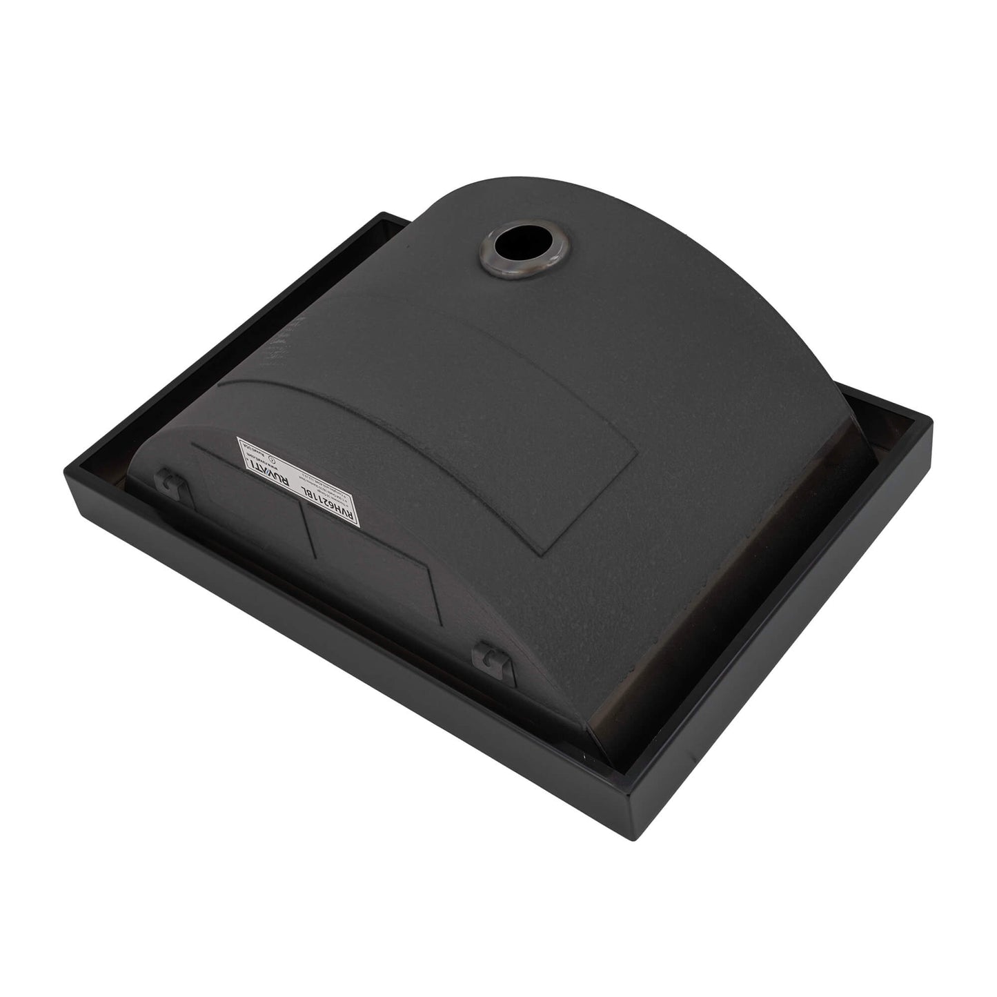Ruvati 20" x 14" Ariaso Nano-PVD Semi-Recessed Bathroom Sink - RVH6211