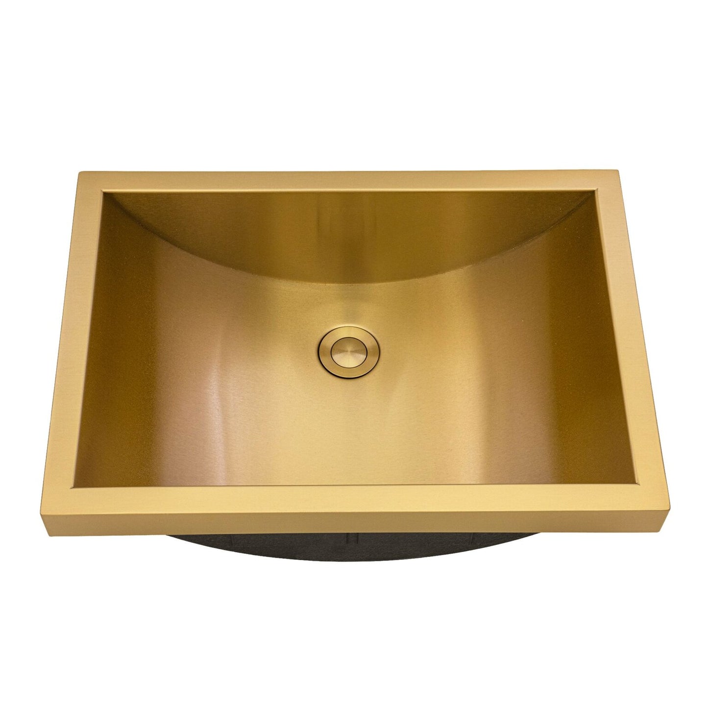 Ruvati 20" x 14" Ariaso Nano-PVD Semi-Recessed Bathroom Sink - RVH6211