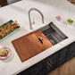 Ruvati 33" Dual-Tier Pro Workstation Kitchen Sink Undermount - RVH6222