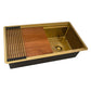 Ruvati 33" Dual-Tier Pro Workstation Kitchen Sink Undermount - RVH6222