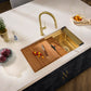 Ruvati 33" Dual-Tier Pro Workstation Kitchen Sink Undermount - RVH6222