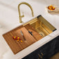 Ruvati 33" Dual-Tier Pro Workstation Kitchen Sink Undermount - RVH6222