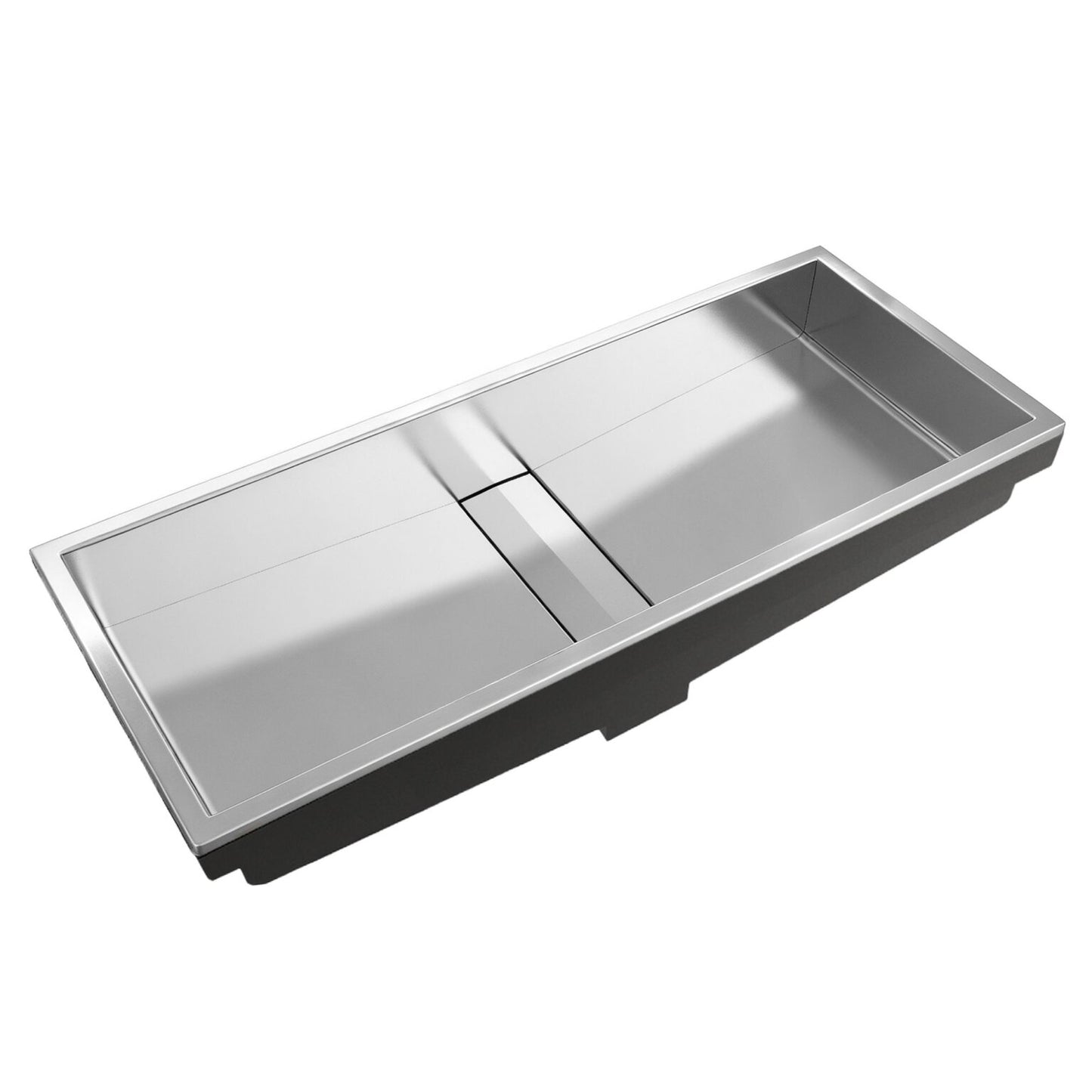 Ruvati 33" Ariaso Semi-Recessed Arc Bowl Bathroom Sink - RVH6244ST