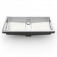 Ruvati 33" Ariaso Semi-Recessed Arc Bowl Bathroom Sink - RVH6244ST