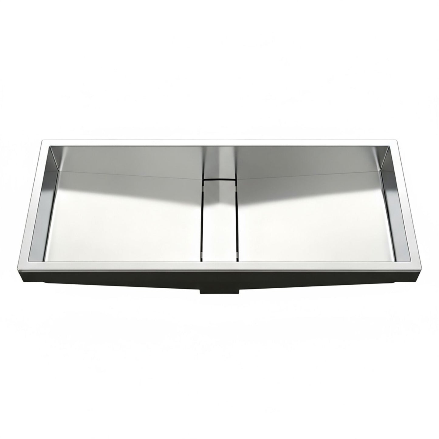 Ruvati 33" Ariaso Semi-Recessed Arc Bowl Bathroom Sink - RVH6244ST
