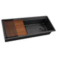 Ruvati 45" Dual-Tier Pro Nano-PVD Workstation Kitchen Sink Undermount - RVH6333
