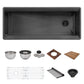 Ruvati 45" Dual-Tier Pro Nano-PVD Workstation Kitchen Sink Undermount - RVH6333