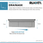 Ruvati 45" Dual-Tier Pro Nano-PVD Workstation Kitchen Sink Undermount - RVH6333