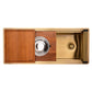 Ruvati 45" Dual-Tier Pro Nano-PVD Workstation Kitchen Sink Undermount - RVH6333