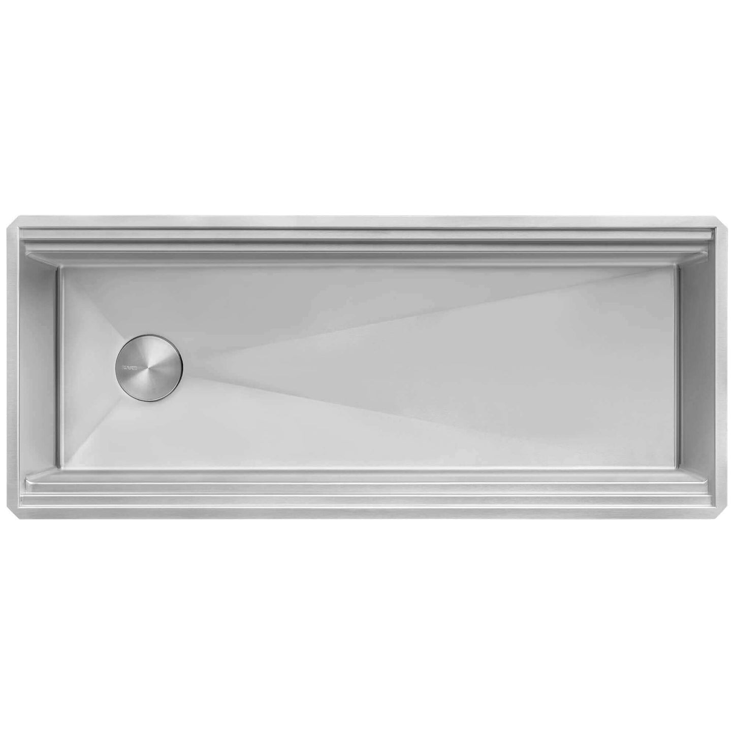 Ruvati 45" Dual-Tier Pro Nano-PVD Workstation Kitchen Sink Undermount - RVH6333 top view
