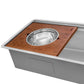 Ruvati 45" Dual-Tier Pro Nano-PVD Workstation Kitchen Sink Undermount - RVH6333