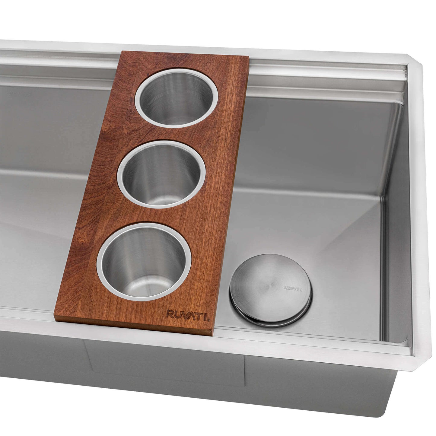 Ruvati 45" Dual-Tier Pro Nano-PVD Workstation Kitchen Sink Undermount - RVH6333