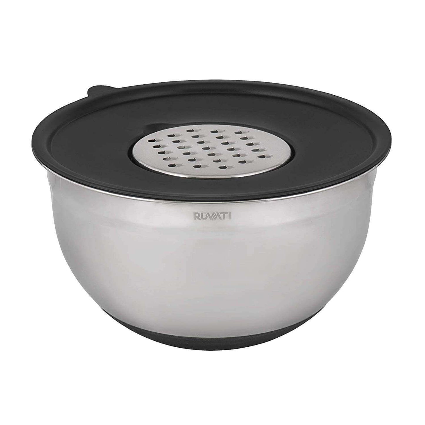 Ruvati 45" Dual-Tier Pro Nano-PVD Workstation Kitchen Sink Undermount - RVH6333 with integrated strainer bowl.