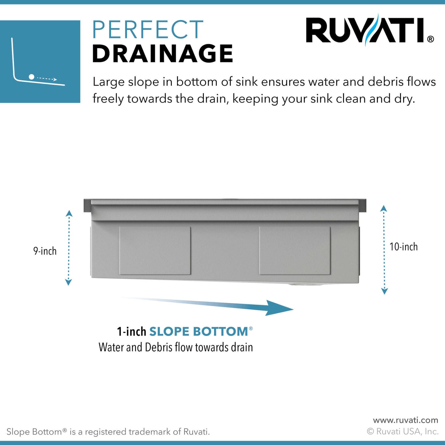 Ruvati 45" Dual-Tier Pro Nano-PVD Workstation Kitchen Sink Undermount - RVH6333