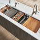 Ruvati 45" Dual-Tier Pro Nano-PVD Workstation Kitchen Sink Undermount - RVH6333