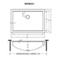 Ruvati 20" x 14" Brenna Workstation Bathroom Sink Undermount - RVH6521ST