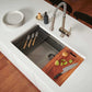 Ruvati 33" Giana Nano-PVD Workstation Kitchen Sink Undermount - RVH6533 with cutting board and accessories