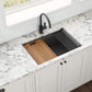 Ruvati 27" Giana Nano-PVD Workstation Kitchen Sink Undermount - RVH6527