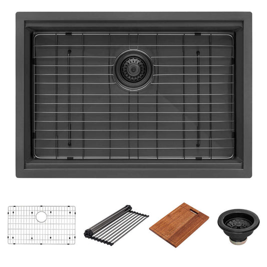 Ruvati 30" Giana Nano-PVD Workstation Kitchen Sink Undermount - RVH6530
