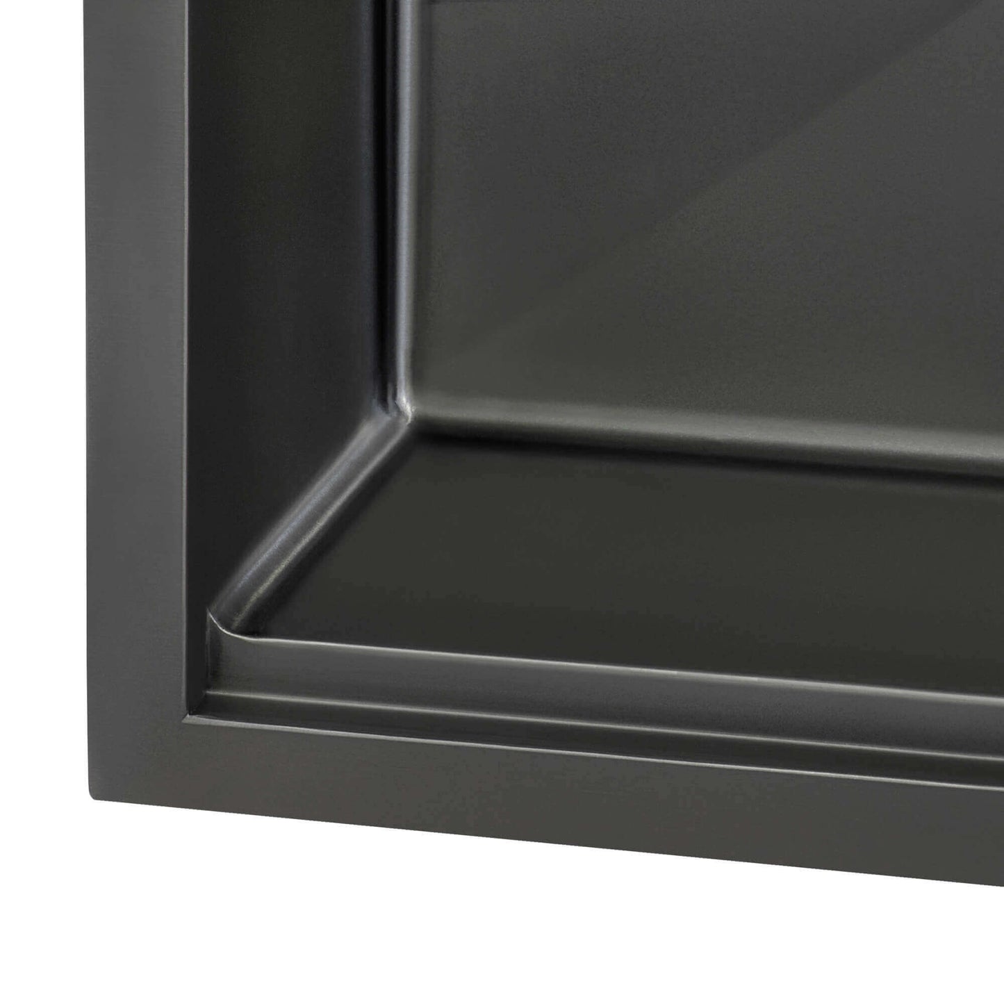 Ruvati 30" Giana Nano-PVD Workstation Kitchen Sink Undermount - RVH6530 close-up view of interior detailing