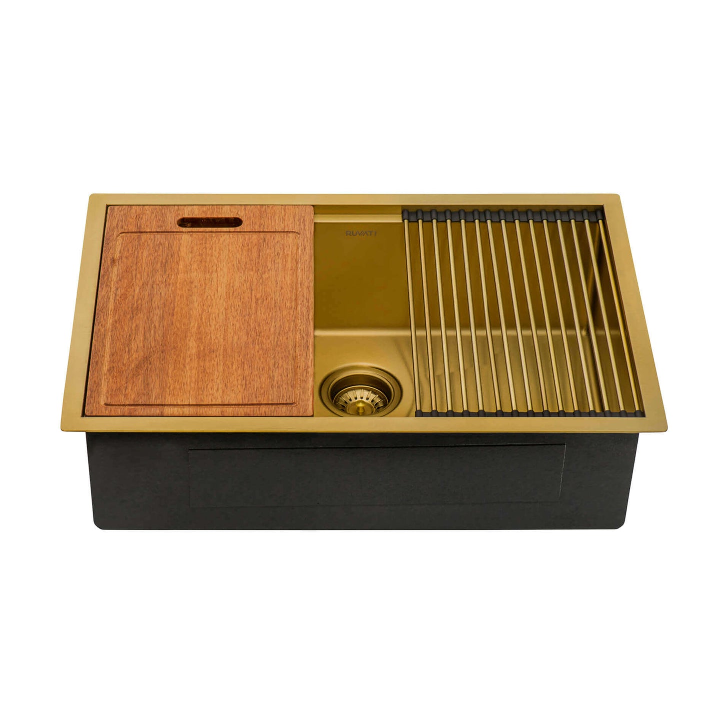 Ruvati 30" Giana Nano-PVD Workstation Kitchen Sink Undermount - RVH6530