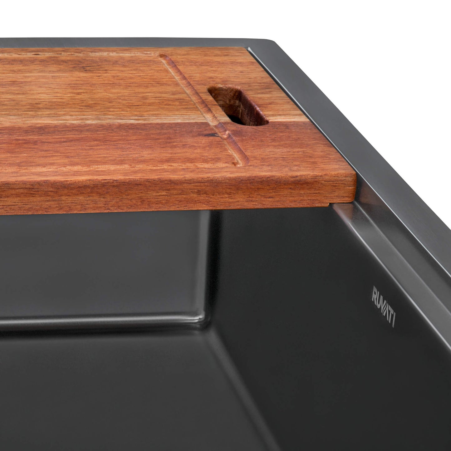 Ruvati 33" Giana Nano-PVD Workstation Kitchen Sink Undermount - RVH6533