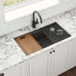 Ruvati 33" Giana Nano-PVD Workstation Kitchen Sink Undermount - RVH6533