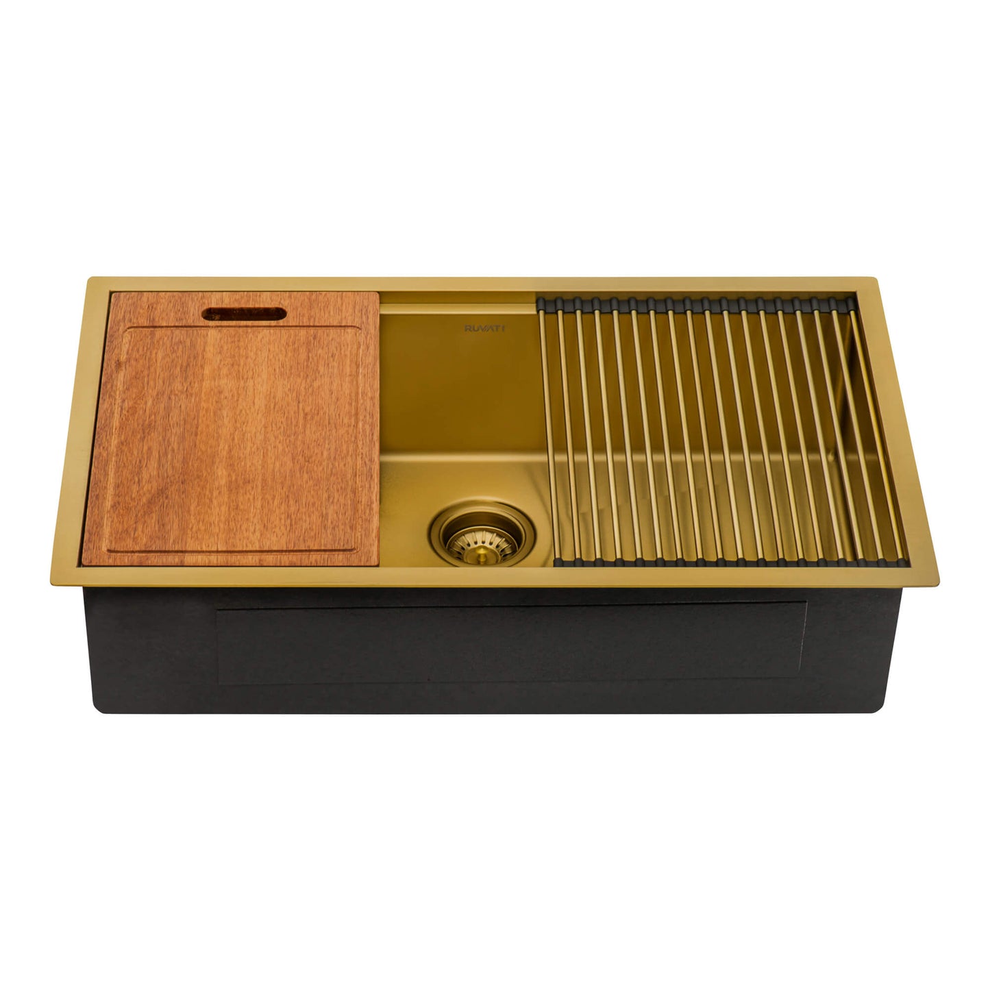 Ruvati 33" Giana Nano-PVD Workstation Kitchen Sink Undermount - RVH6533