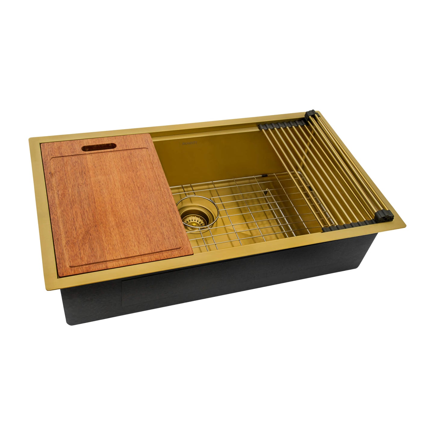 Ruvati 33" Giana Nano-PVD Workstation Kitchen Sink Undermount - RVH6533