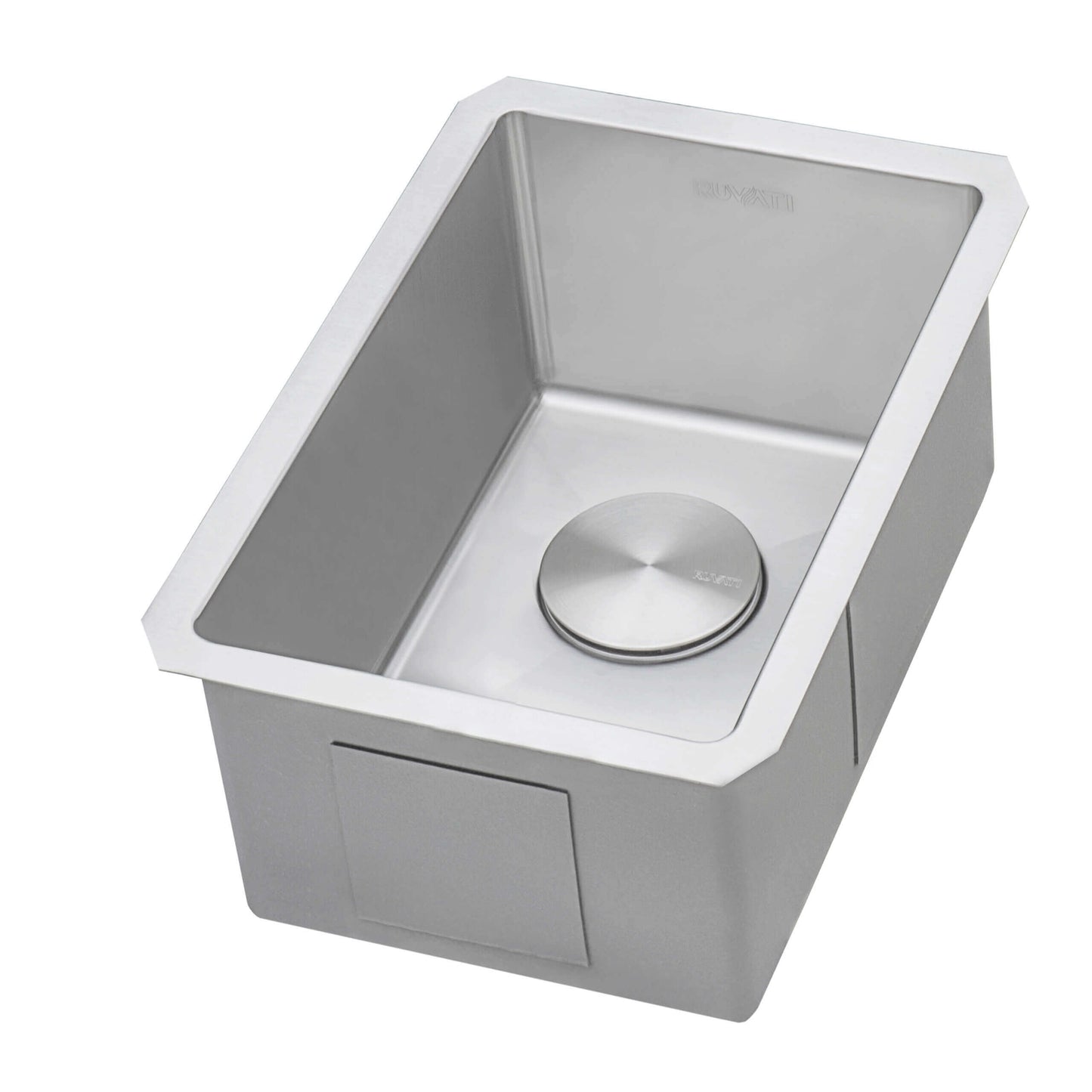 Ruvati 10" Gravena Bar Prep Sink Undermount - RVH7010 compact stainless steel sink with deep rectangular basin.