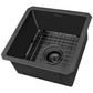 Ruvati 15" Terraza Nano-PVD Bar Prep Sink Undermount - RVH7015 featuring a square design and modern finish.