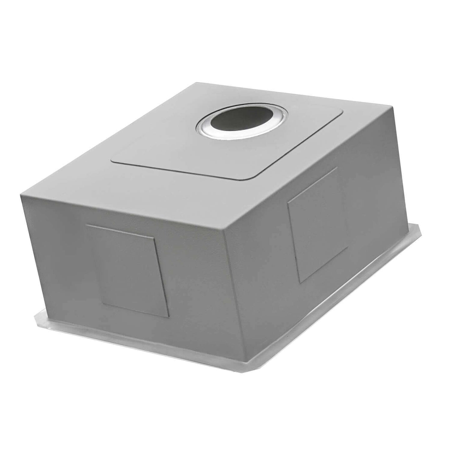 Ruvati 15" Terraza Nano-PVD Bar Prep Sink Undermount - RVH7015 in compact square design.