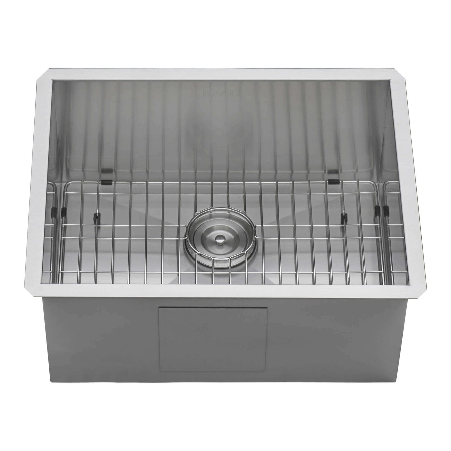 Ruvati 23" Nesta Zero Radius Bar Prep Sink Undermount - RVH7100, featuring a deep rectangular bowl and stainless steel construction.