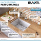 Ruvati 23" Nesta Zero Radius Bar Prep Sink Undermount - RVH7100