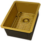 Ruvati 14" Terraza Nano-PVD Bar Prep Sink Undermount - RVH7114