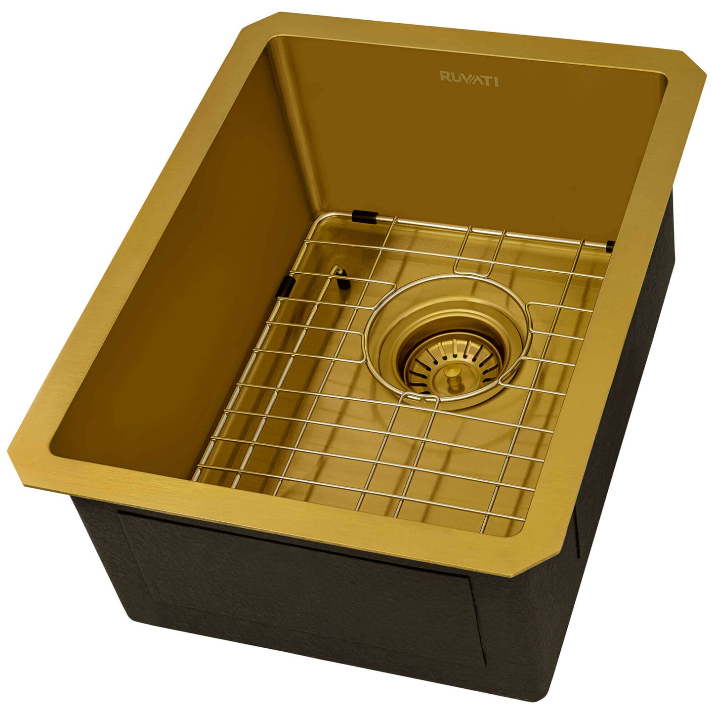 Ruvati 14" Terraza Nano-PVD Bar Prep Sink Undermount - RVH7114