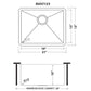 Ruvati 21" Terraza Nano-PVD Bar Prep Sink Undermount - RVH7121