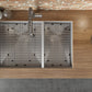 Ruvati 29" Nesta Zero Radius Double Bowl Undermount Kitchen Sink - RVH7200